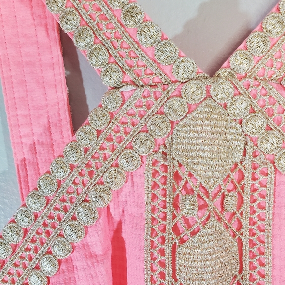 Lilly Pulitzer Coral Pink Vena Stretch Shift Dress 00 - Picture 8 of 14